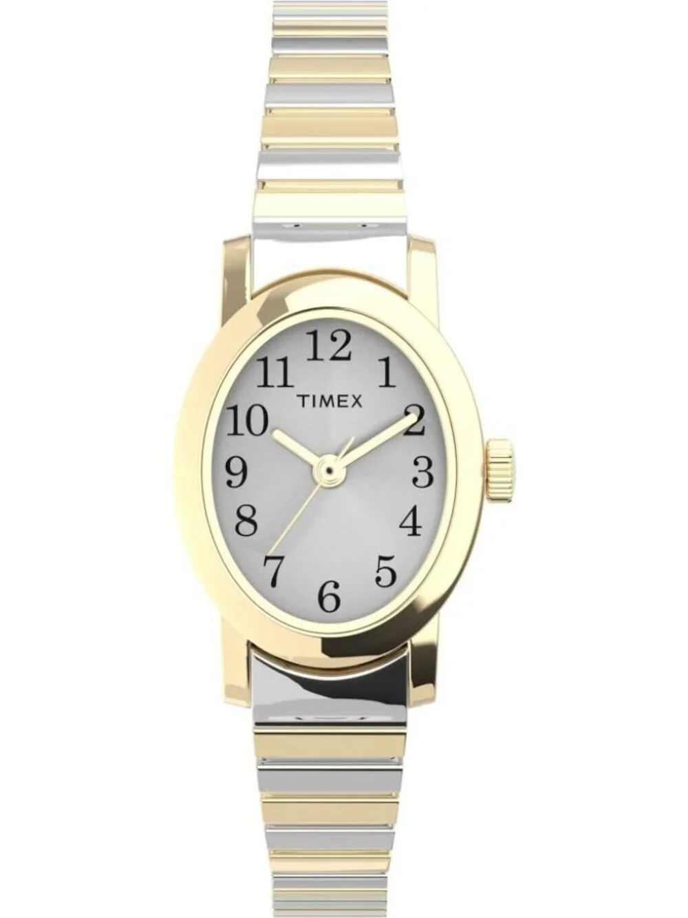 Timex Cavatina T2M570 Womens Watch Two-Tone Stainless Steel Expansion Band